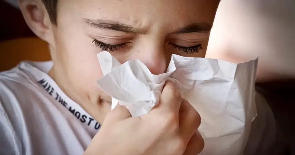 A small boy deals with allergies because of his home's dirty air.